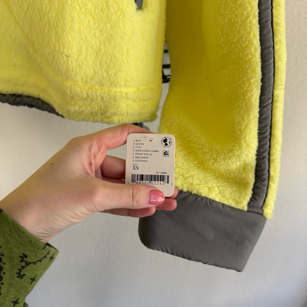 Free people Mountain High Half Zip Fleece sour citrus yellow - Picture 7 of 7